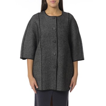 Cappotto Emporio Armani con maniche a tre quarti