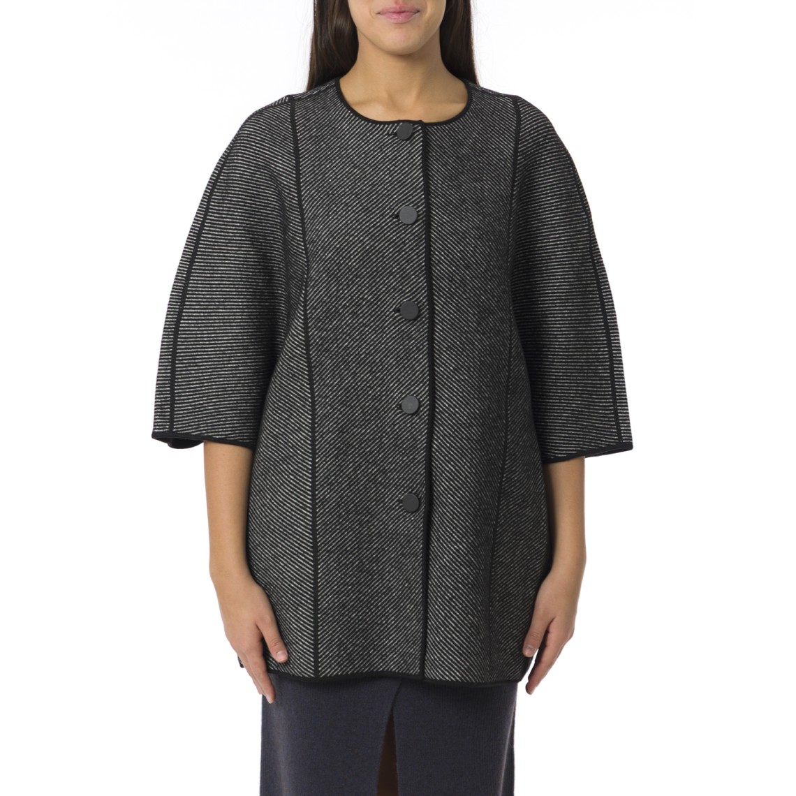 Cappotto Emporio Armani con maniche a tre quarti