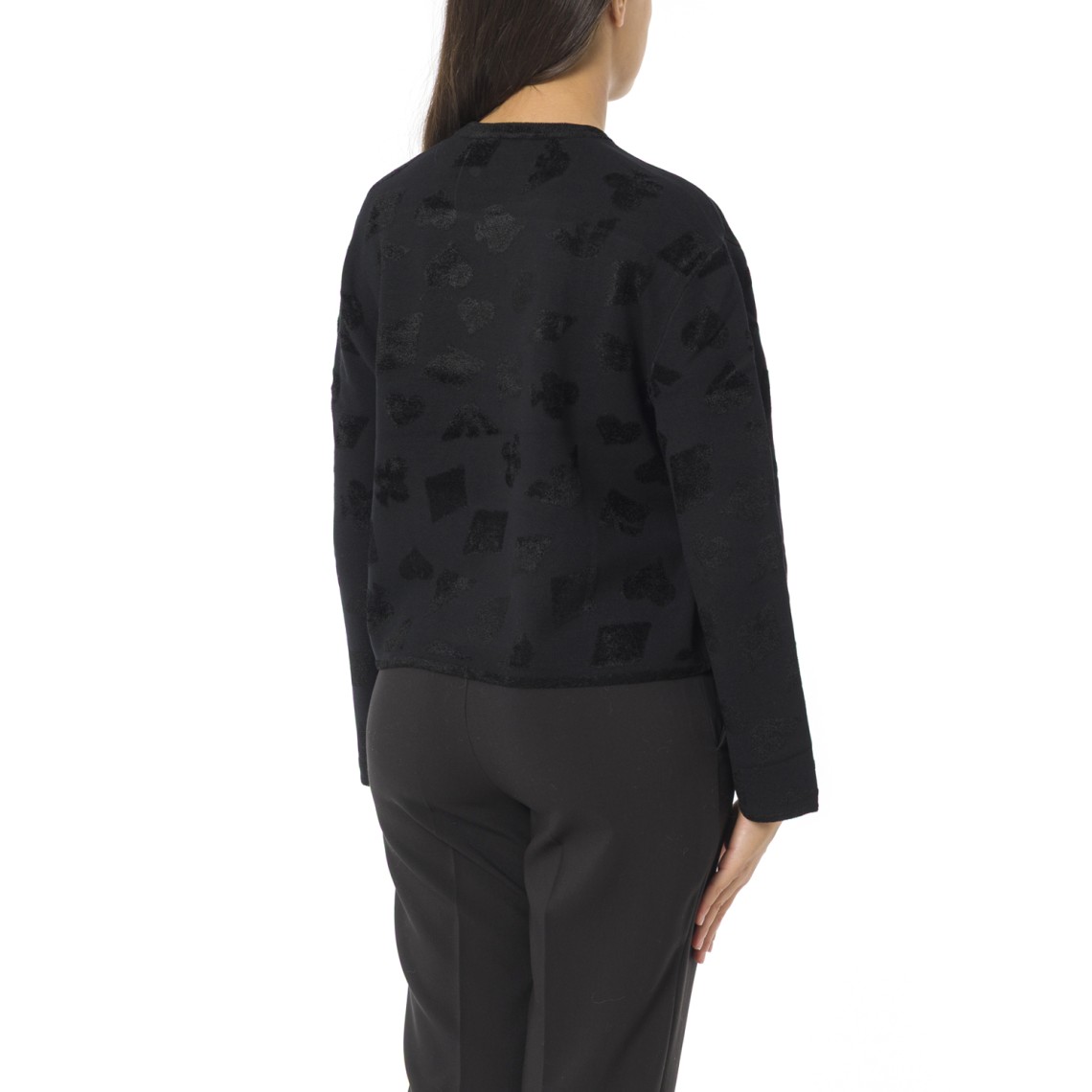 Maglia girocollo Emporio Armani in misto viscosa