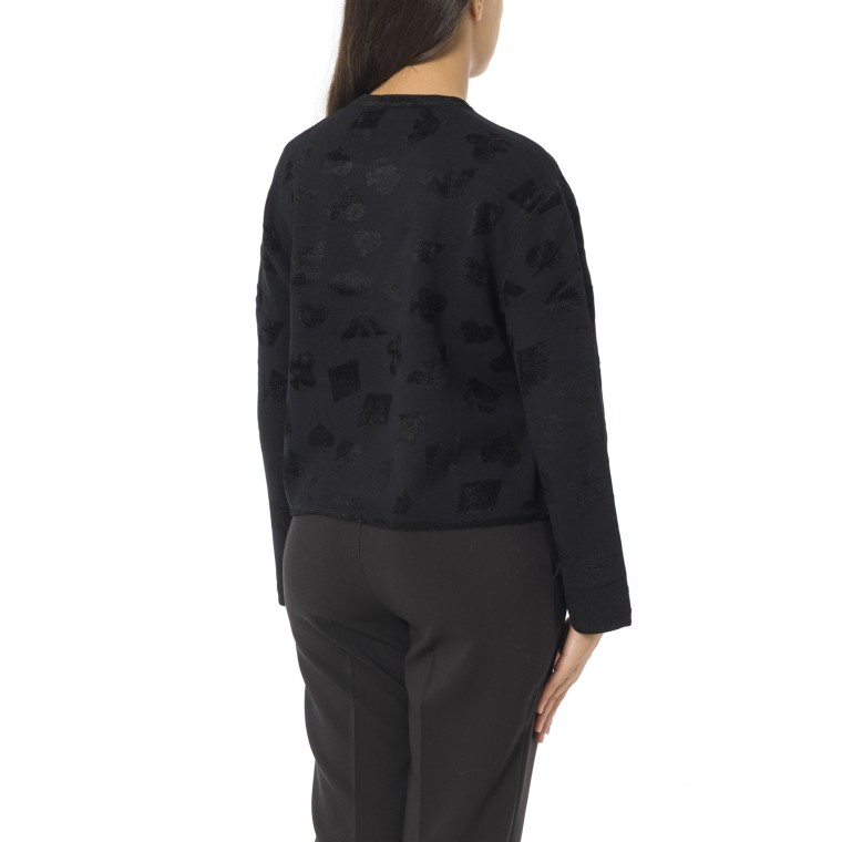 Maglia girocollo Emporio Armani in misto viscosa