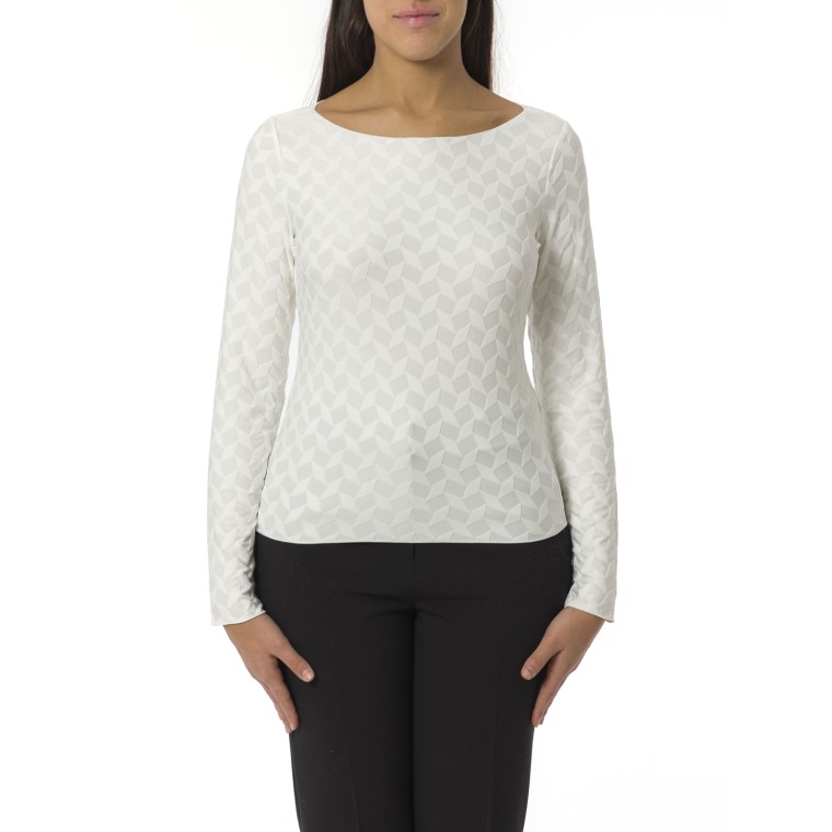 Maglia a fantasia geometrica Emporio Armani