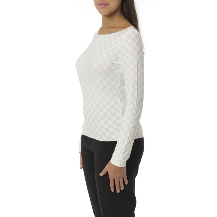 Maglia a fantasia geometrica Emporio Armani