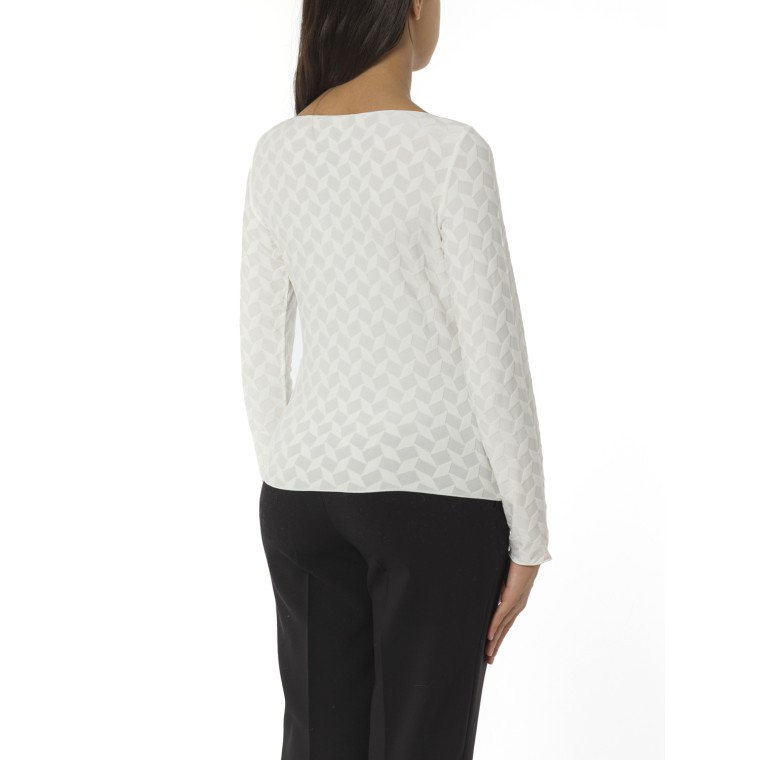 Maglia a fantasia geometrica Emporio Armani