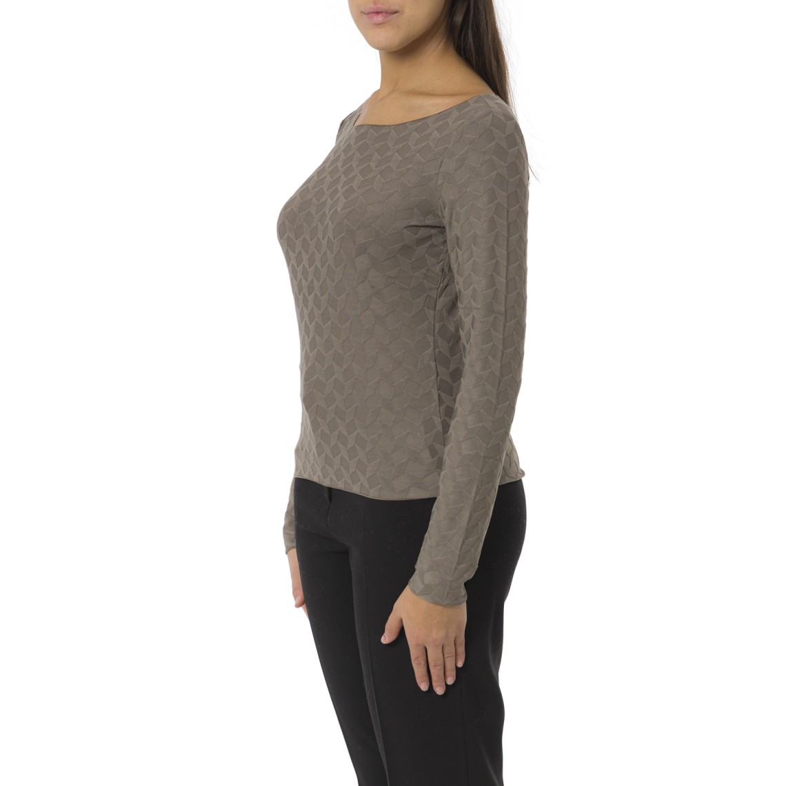 Maglia a fantasia geometrica Emporio Armani