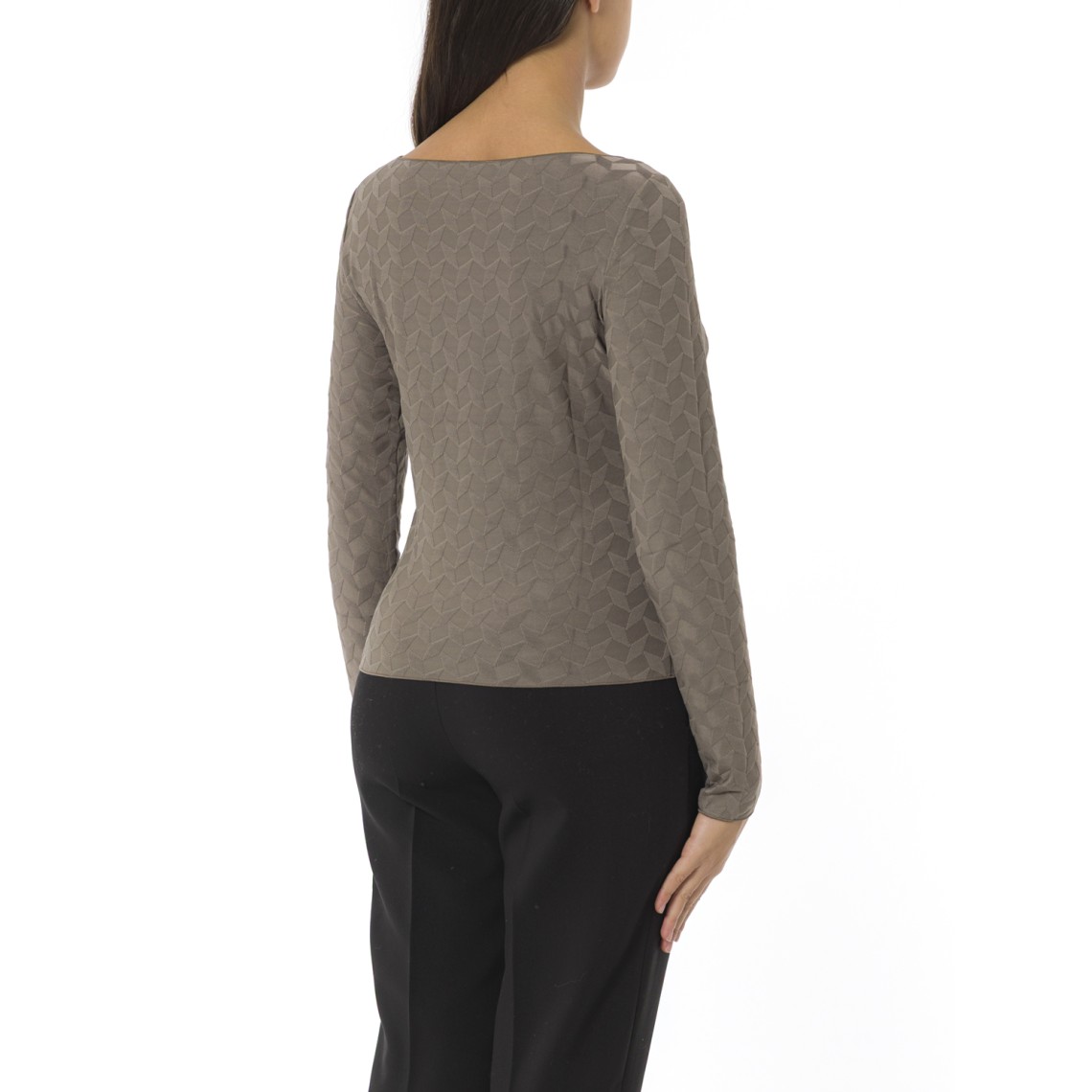 Maglia a fantasia geometrica Emporio Armani