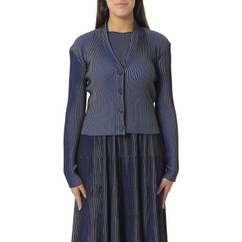 Cardigan effetto vanisé con scollo a V Emporio Armani