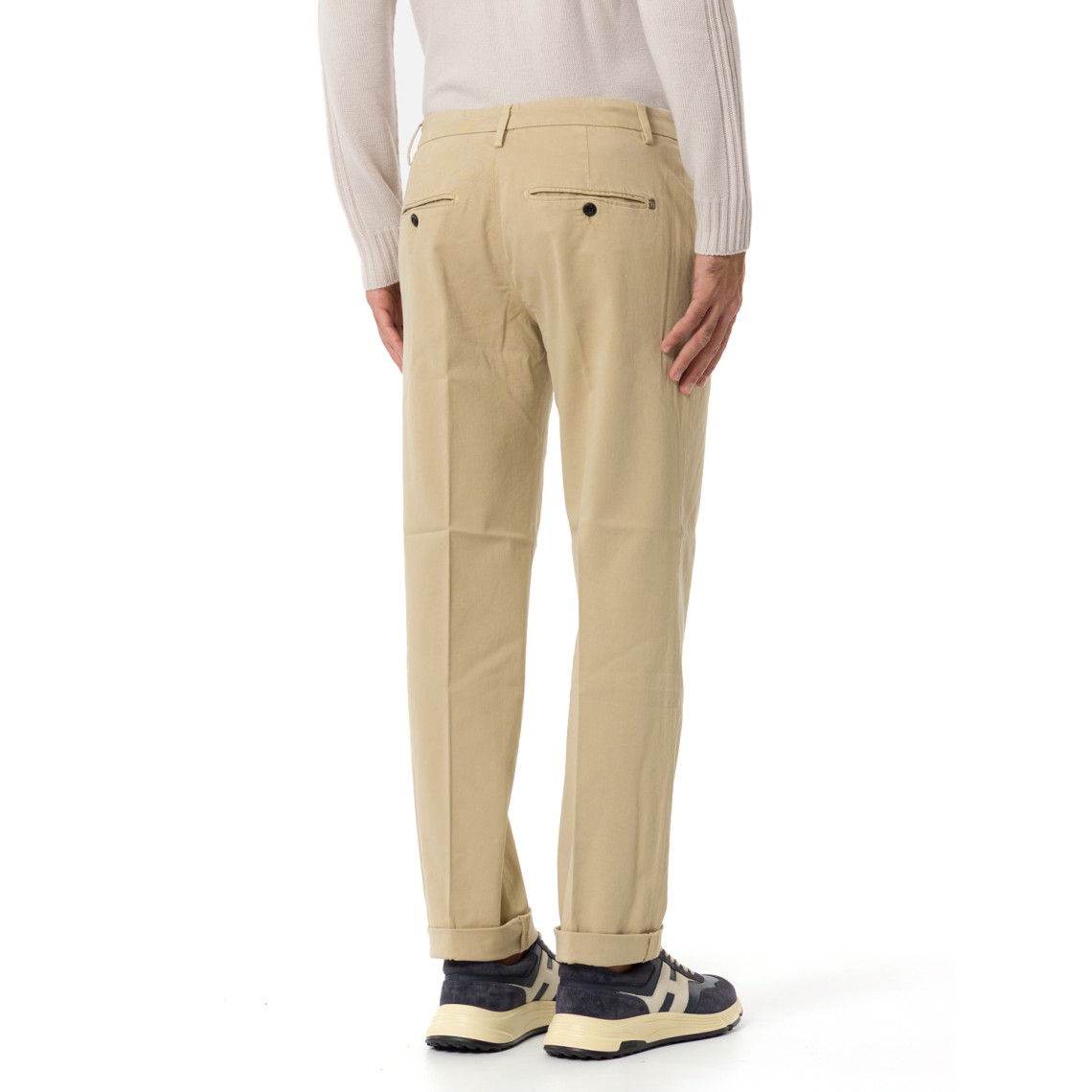 Pantalone chino Gaubert Dondup in cotone stretch