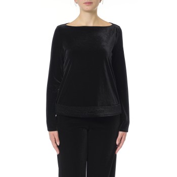 Blusa Emporio Armani in velluto