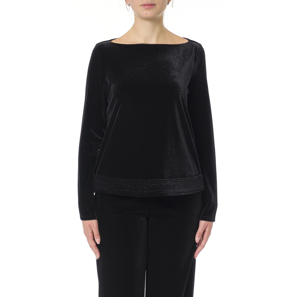 Blusa Emporio Armani in velluto