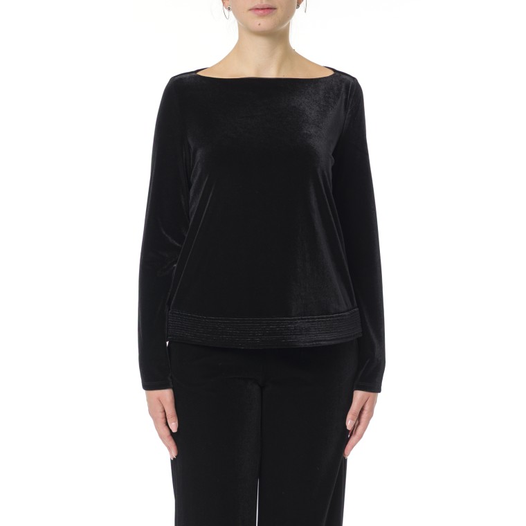 Blusa Emporio Armani in velluto