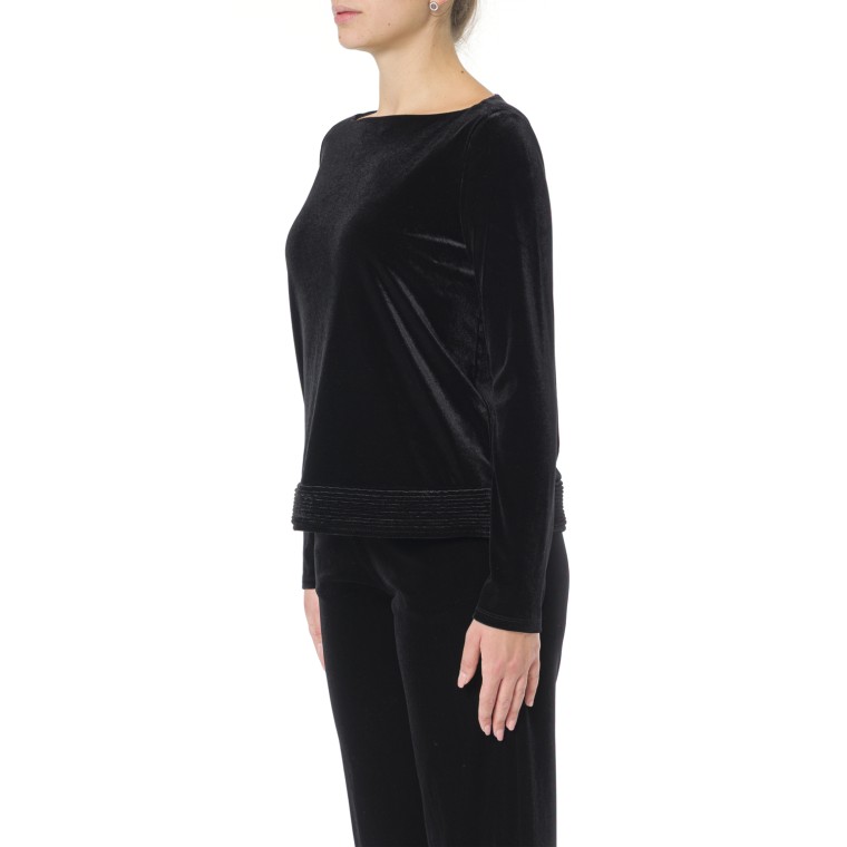 Blusa Emporio Armani in velluto