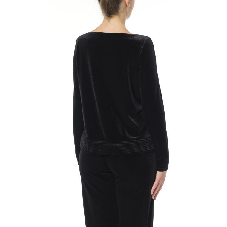 Blusa Emporio Armani in velluto
