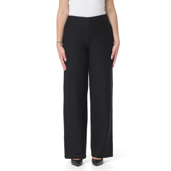 Pantalone palazzo Emporio Armani in misto cotone