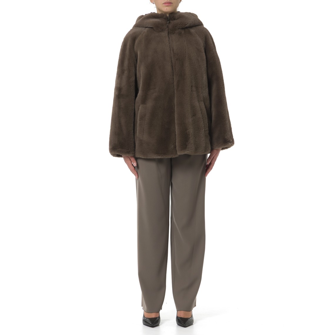 Blouson reversibile con cappuccio Emporio Armani