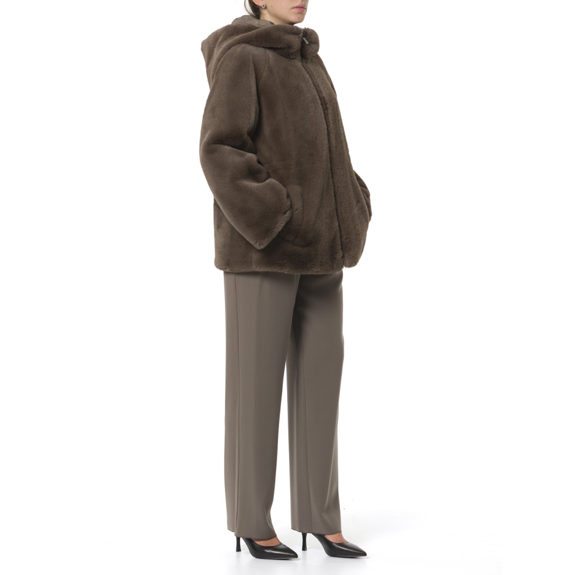 Blouson reversibile con cappuccio Emporio Armani