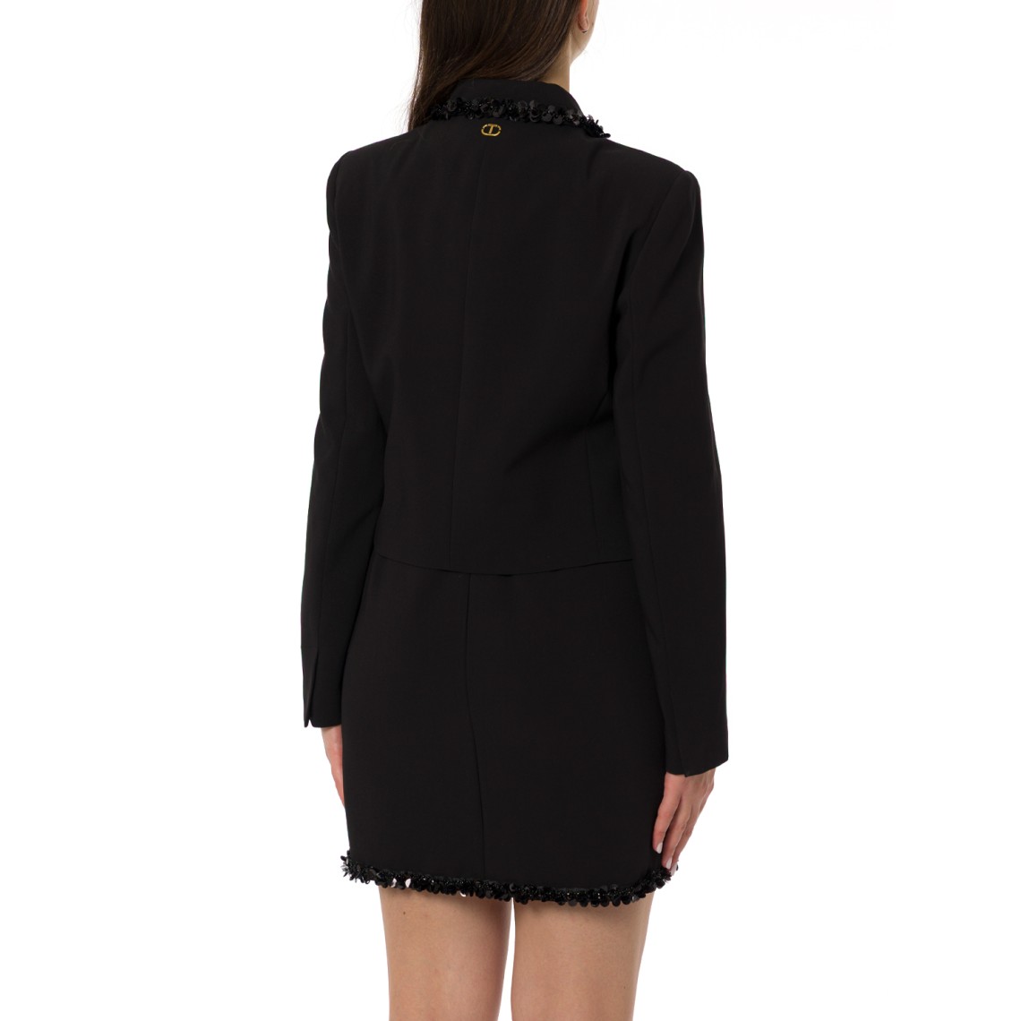 Giacca in crêpe con ricami Twinset