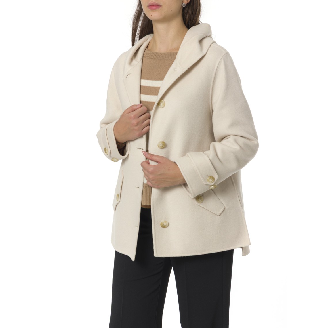 Giaccone in blend di lana double Pennyblack