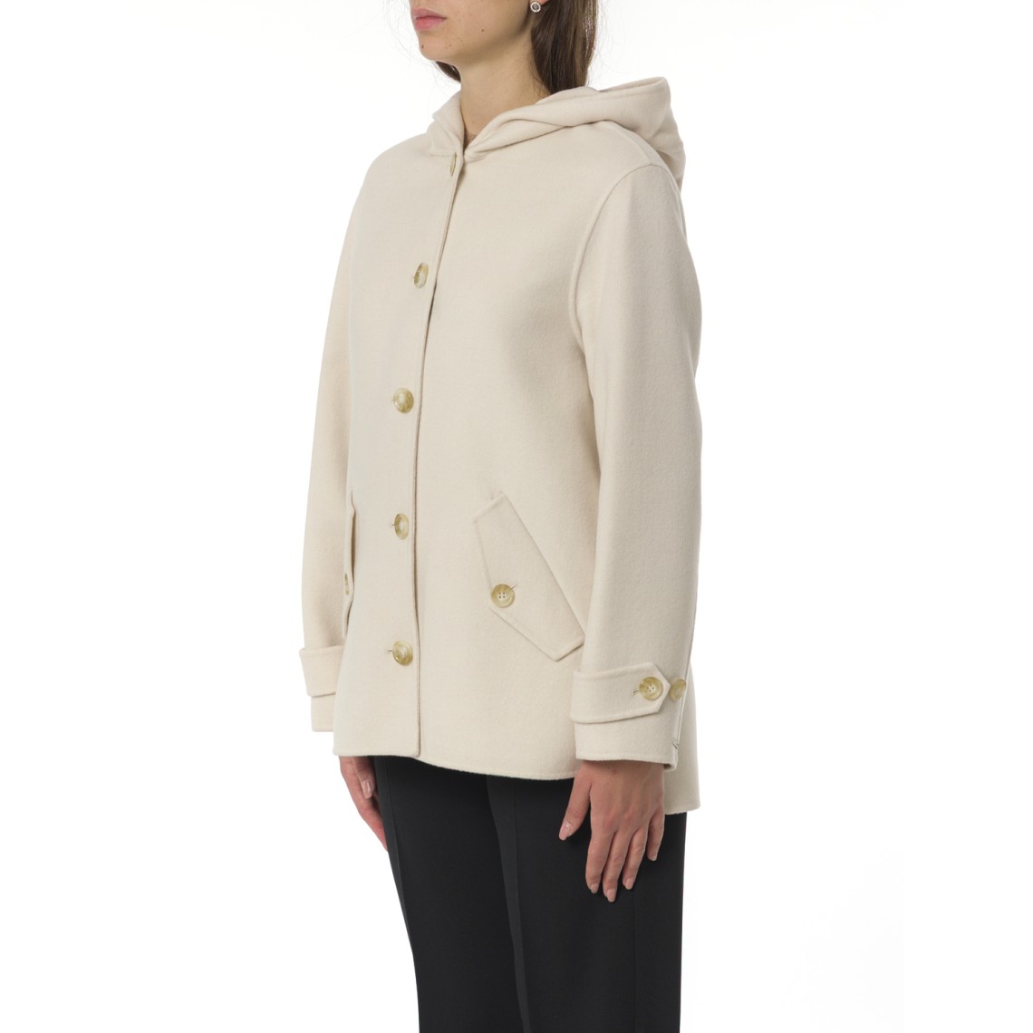 Giaccone in blend di lana double Pennyblack