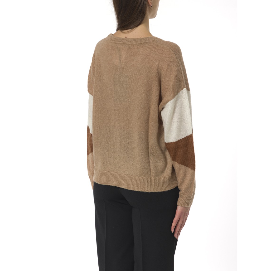 Maglione girocollo a intarsio jacquard Pennyblack