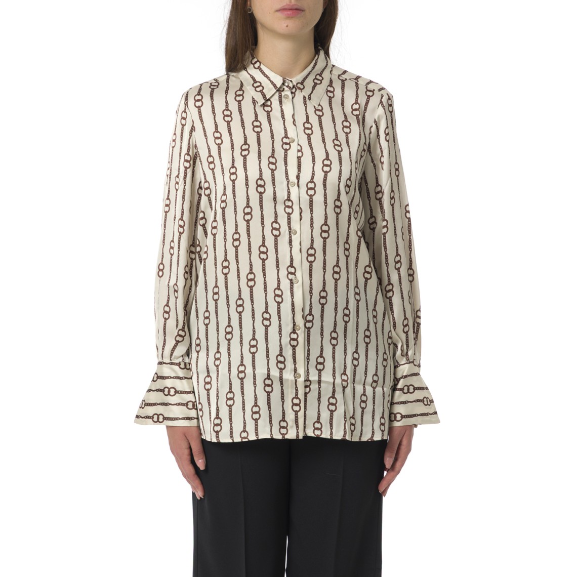 Camicia in raso a fantasia Pennyblack