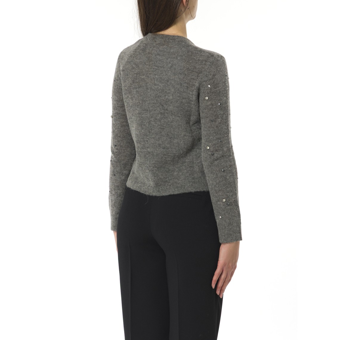 Cardigan boxy fit con strass Pennyblack