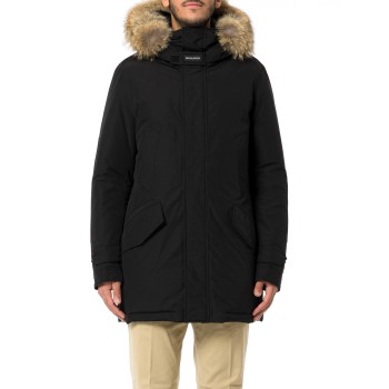 Polar Parka in Ramar Cloth con collo alto e bordo in...