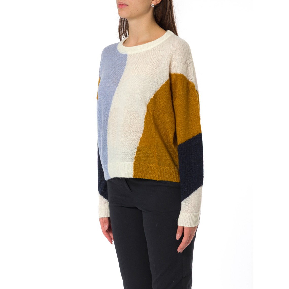 Maglione girocollo a intarsio jacquard Pennyblack