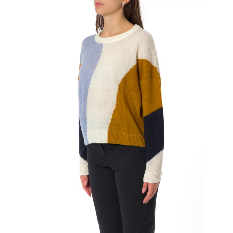 Maglione girocollo a intarsio jacquard Pennyblack