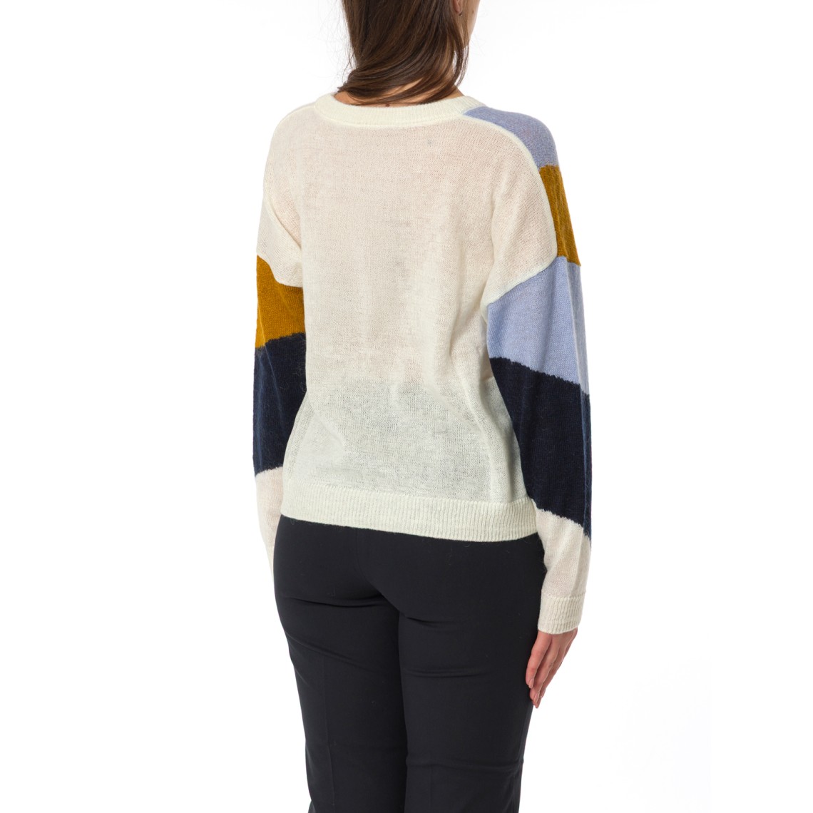 Maglione girocollo a intarsio jacquard Pennyblack