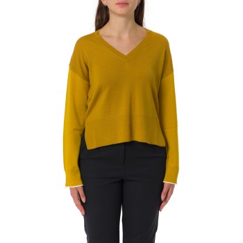 Maglia con scollo a V e spacchi Pennyblack