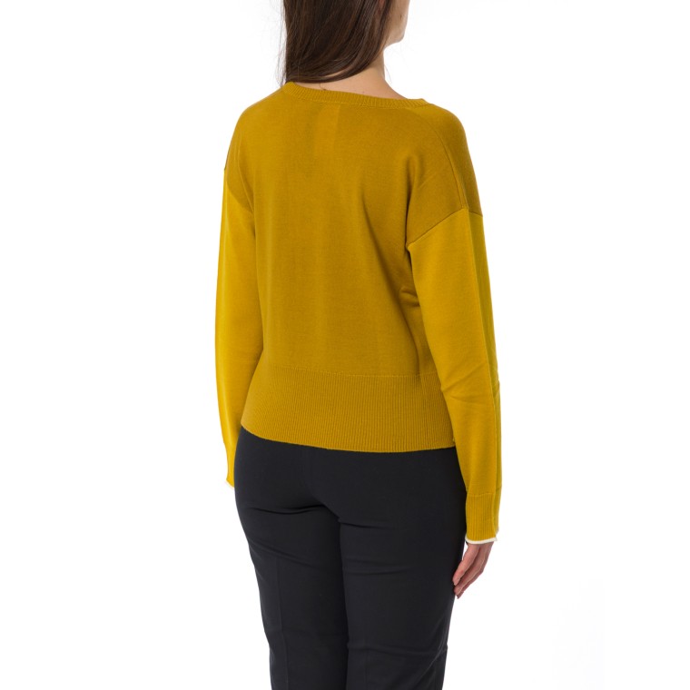 Maglia con scollo a V e spacchi Pennyblack