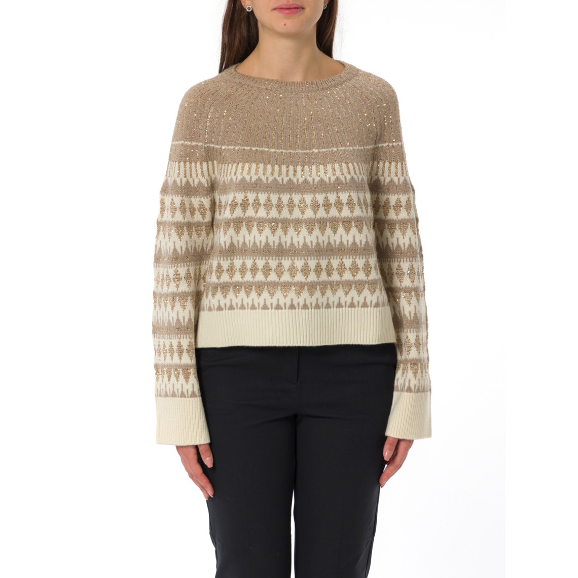 Maglia jacquard con paillettes Pennyblack