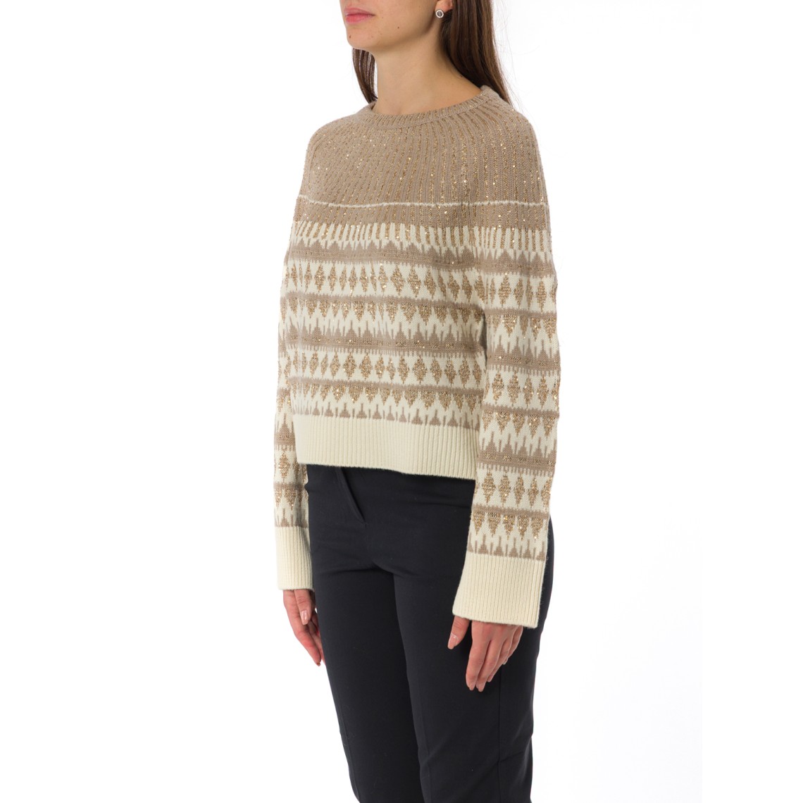 Maglia jacquard con paillettes Pennyblack