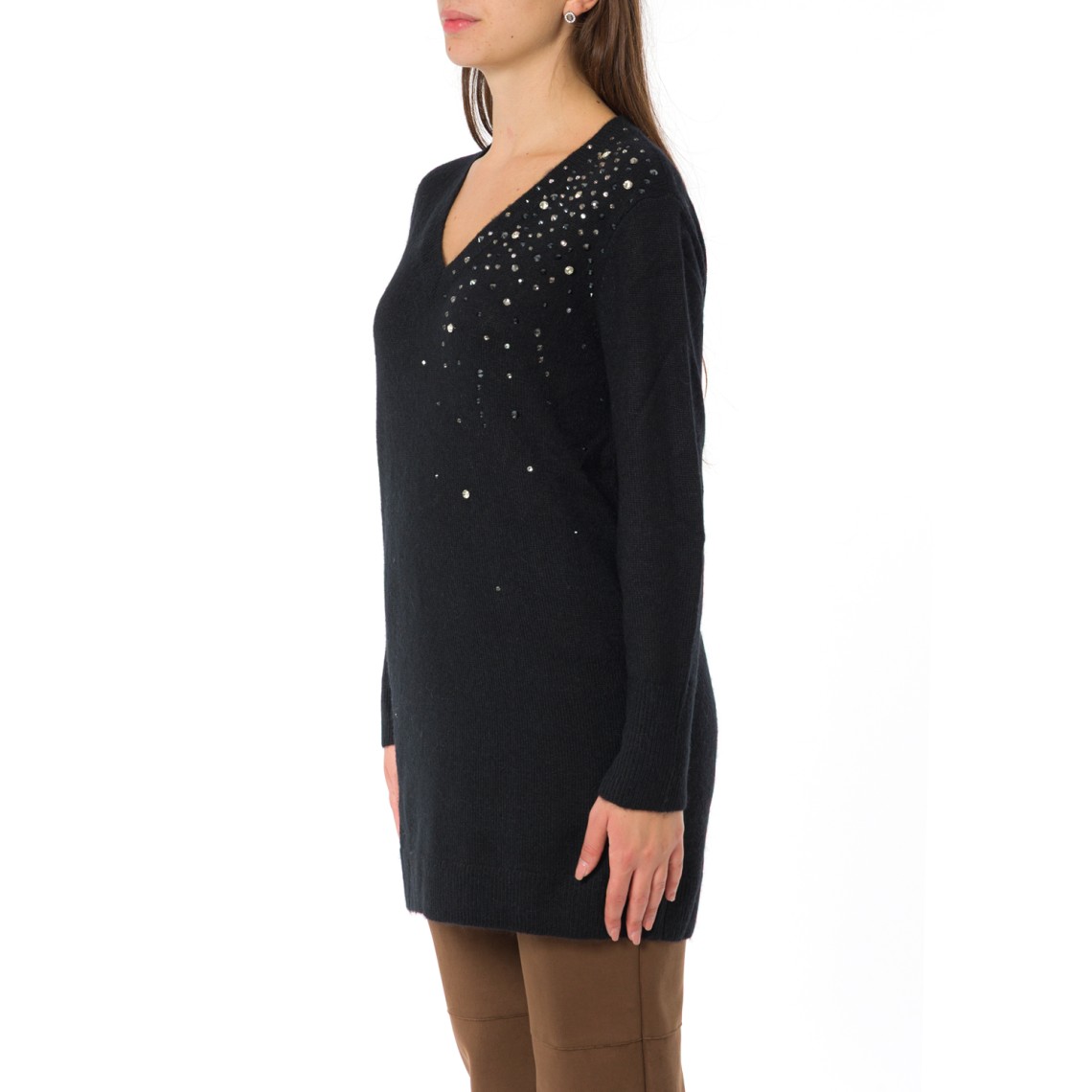 Abito in maglia con strass Pennyblack