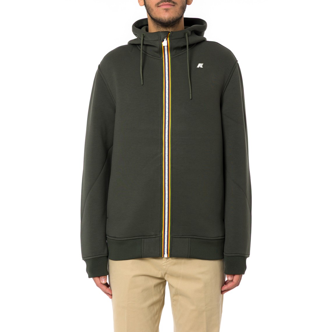 Felpa con zip e cappuccio Rainer Spacer K-Way