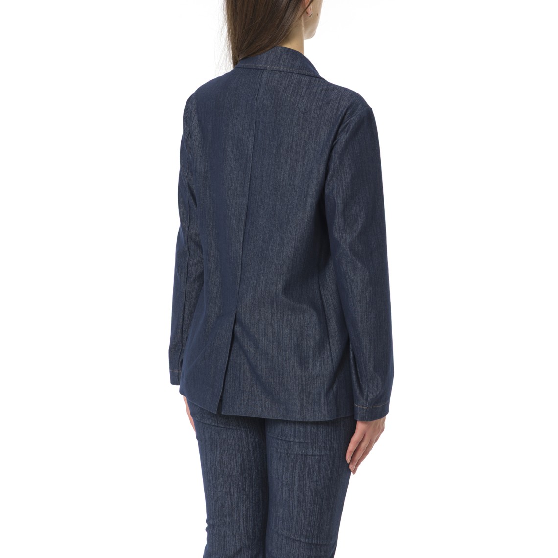 Blazer doppiopetto in jersey effetto denim Pennyblack