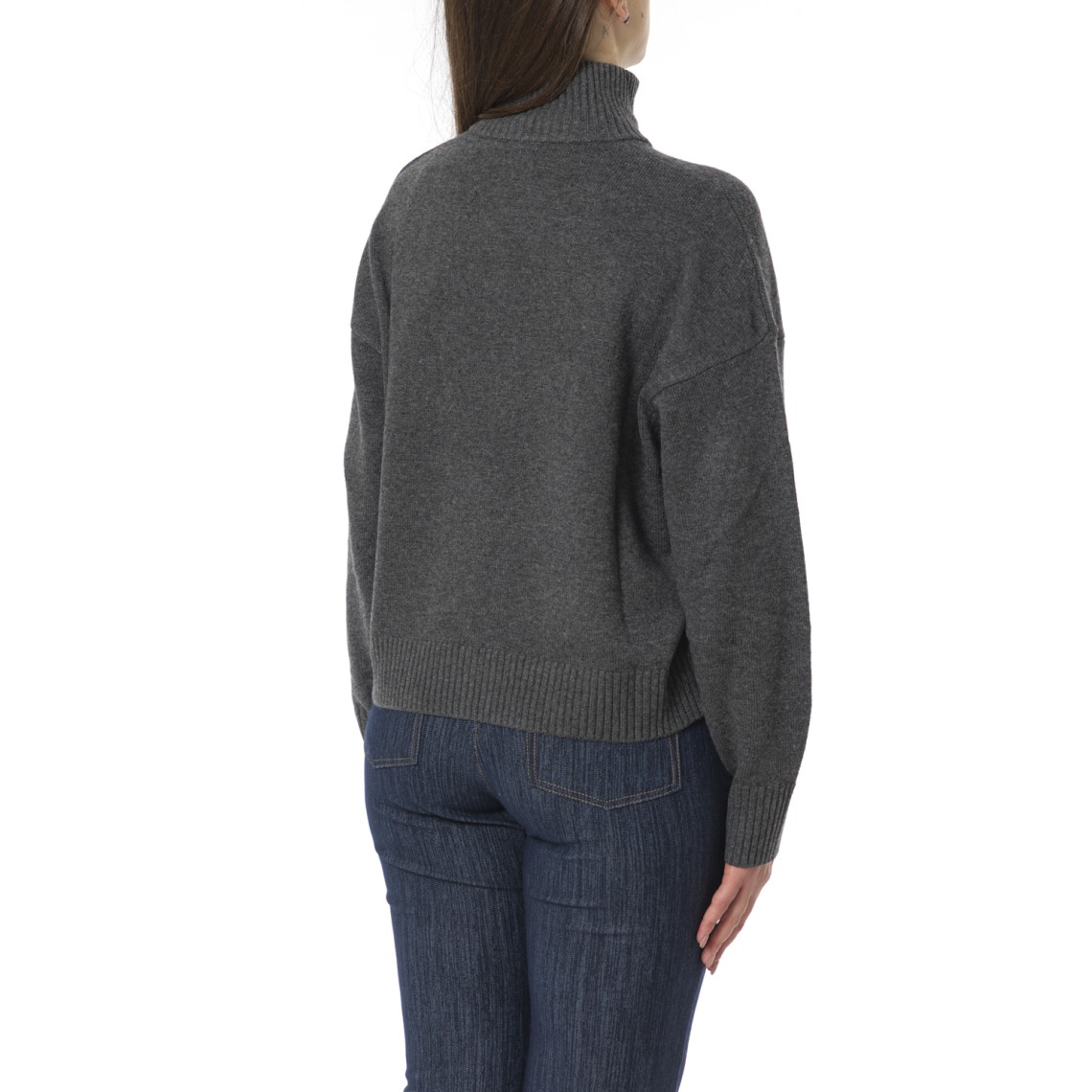 Cardigan a collo alto con zip Pennyblack