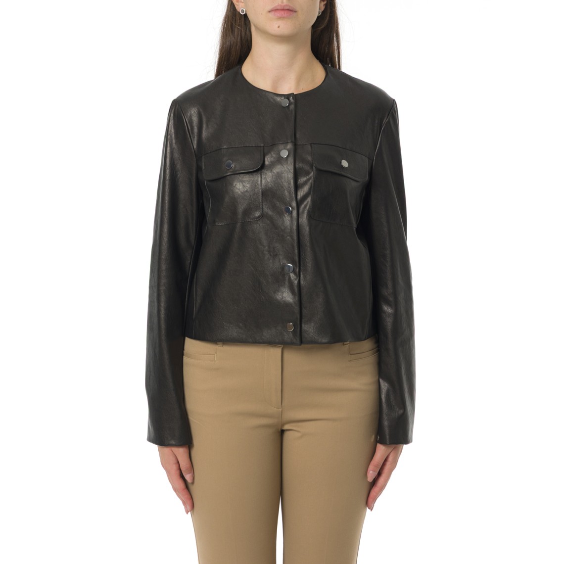 Giacca in jersey spalmato Pennyblack