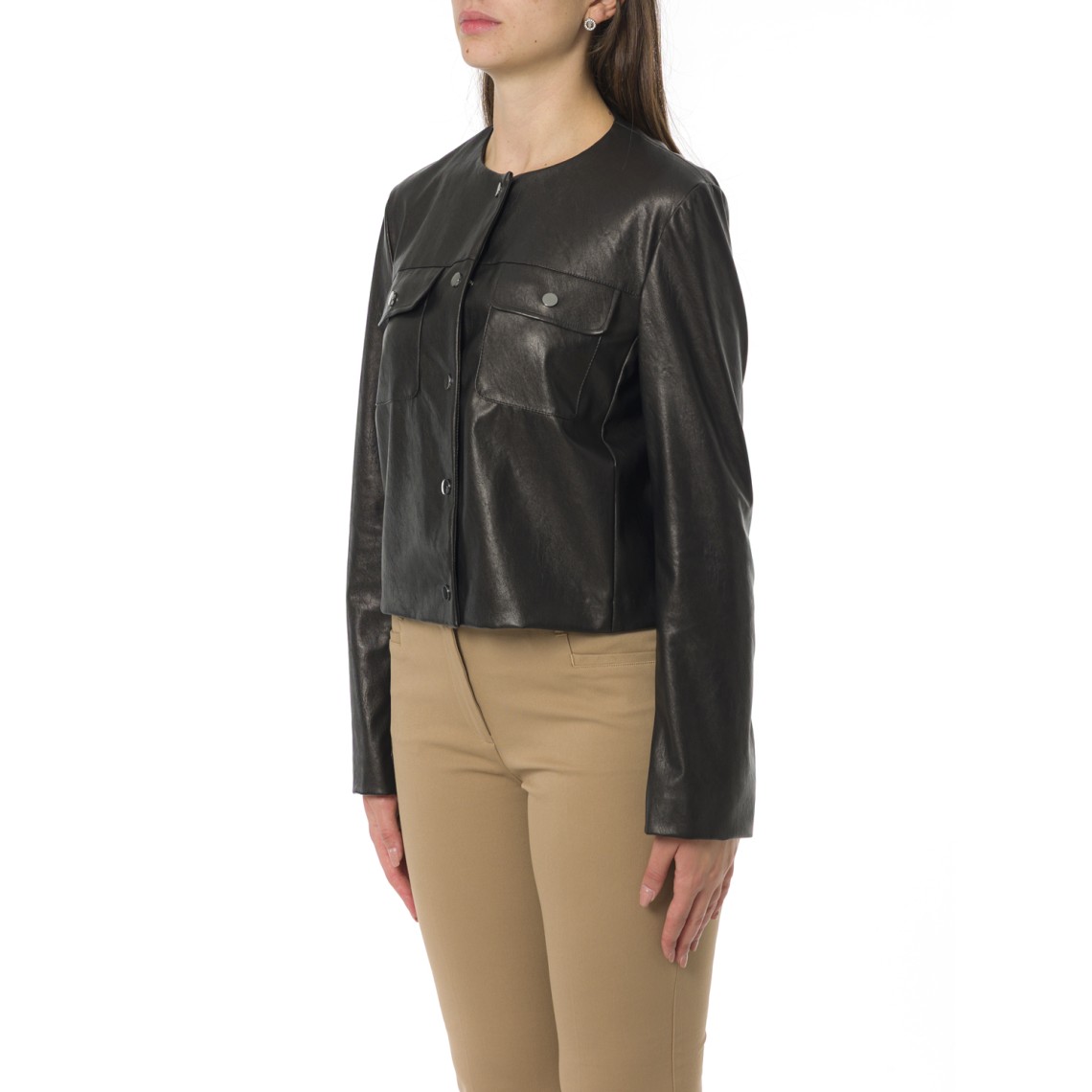 Giacca in jersey spalmato Pennyblack