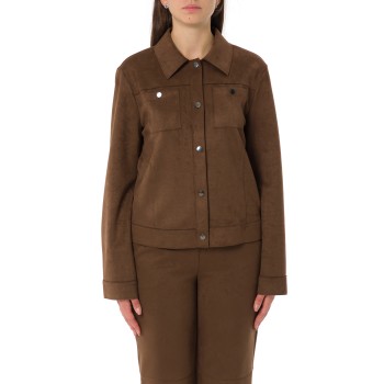 Giacca boxy fit in jersey vellutato Pennyblack