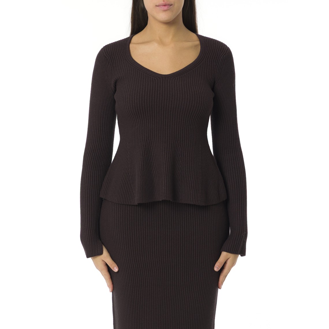 Maglia a costine Twinset