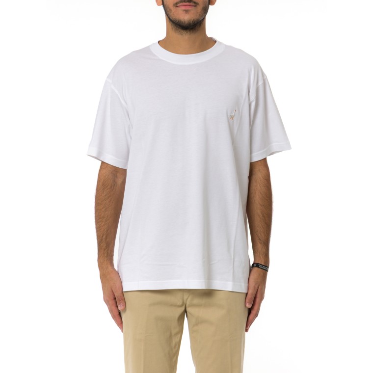 T-shirt in cotone con logo Moschino Couture