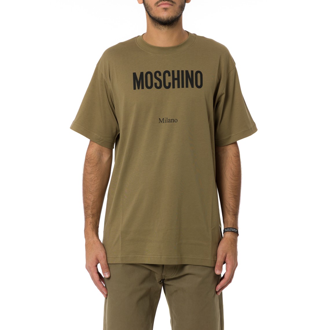 T-shirt in cotone con logo Moschino Couture