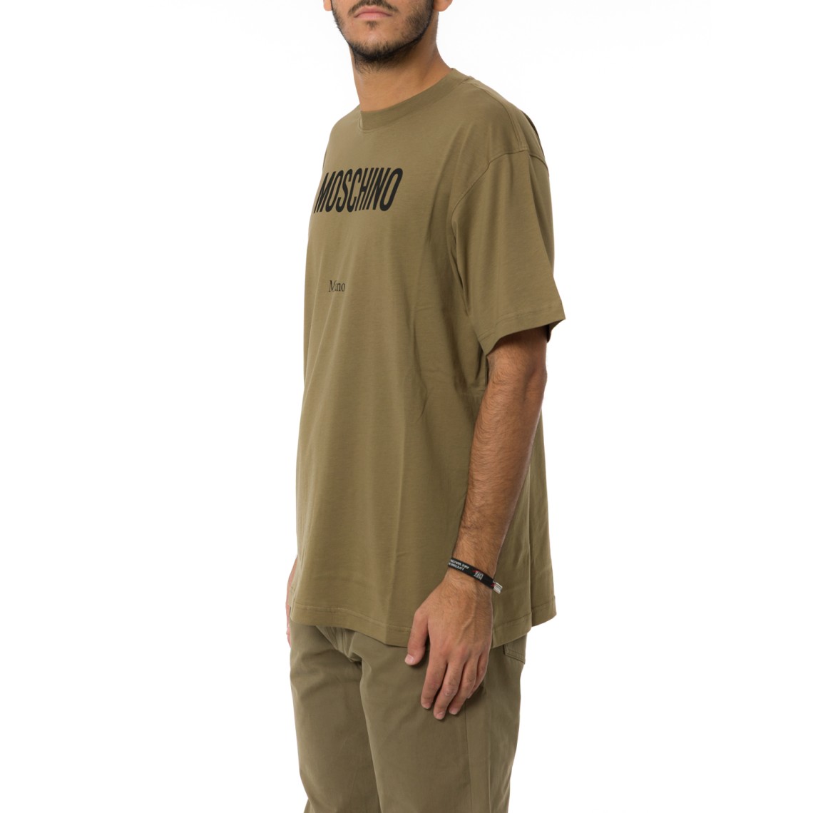 T-shirt in cotone con logo Moschino Couture