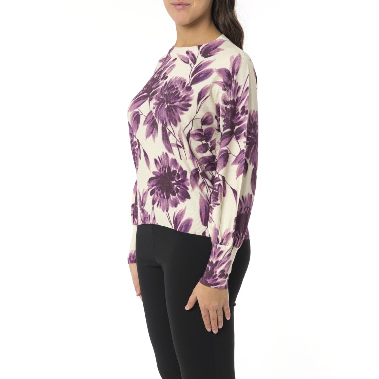 Maglia girocollo stampata Twinset