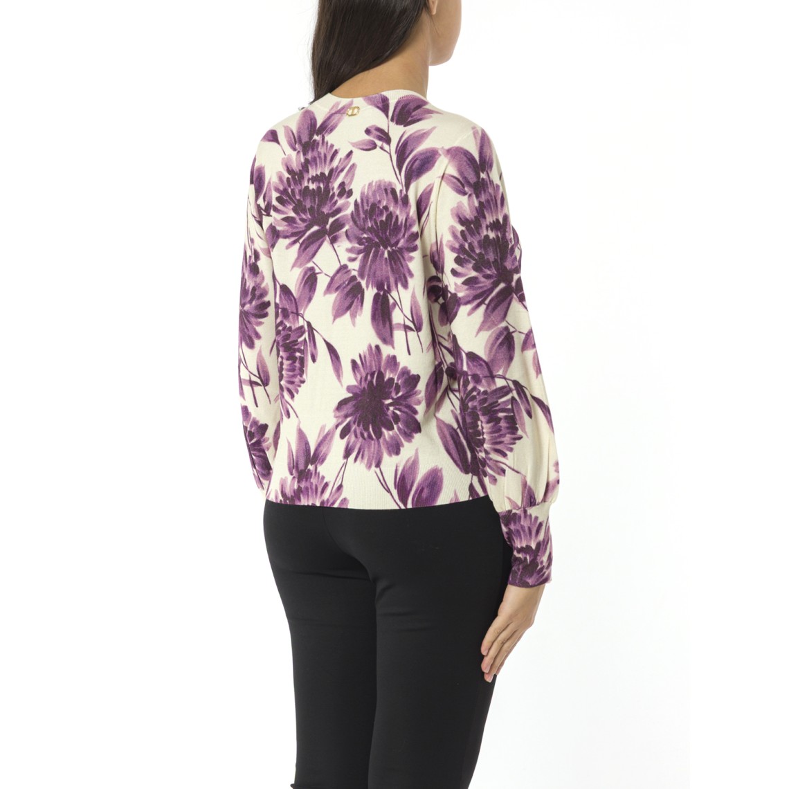 Maglia girocollo stampata Twinset