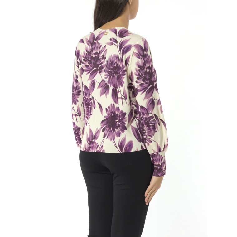 Maglia girocollo stampata Twinset