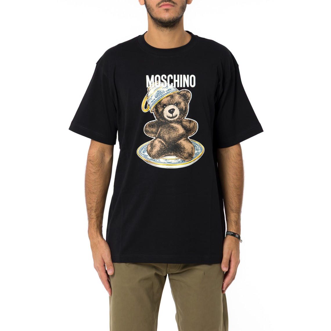 T-shirt Moschino Couture in cotone con logo