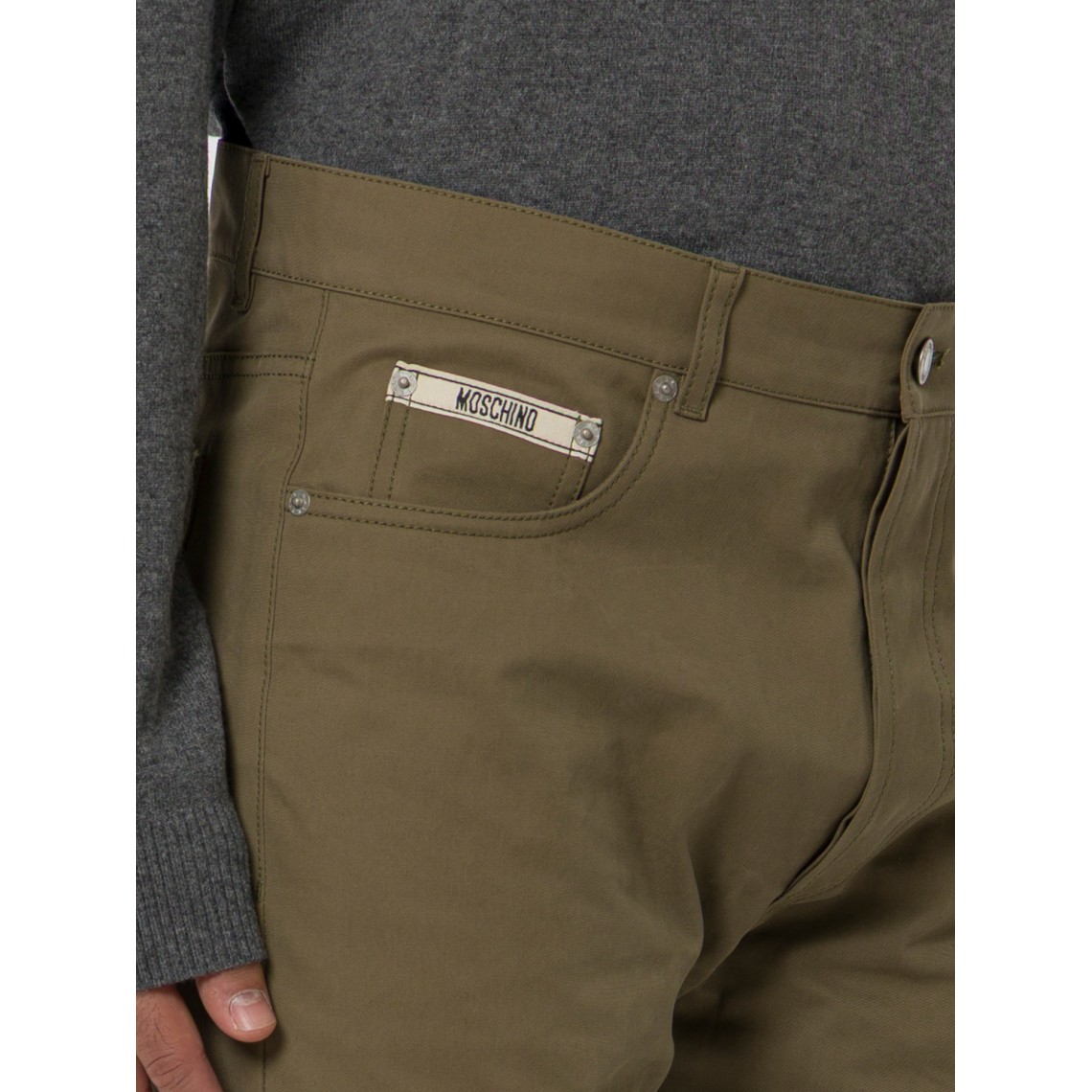 Jeans Moschino Couture in denim di cotone