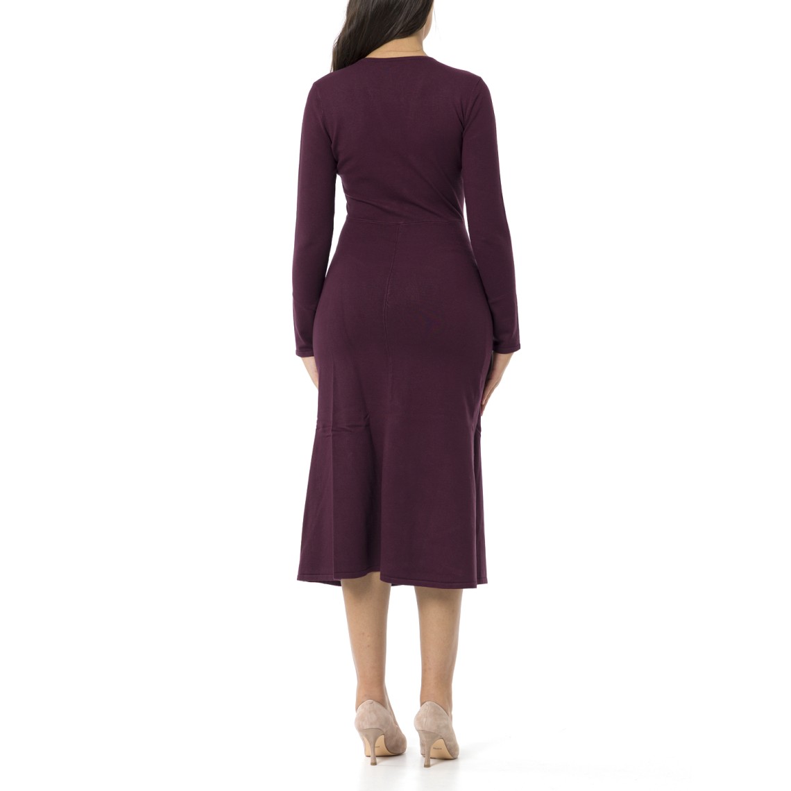 Abito longuette in maglia con Oval T Twinset